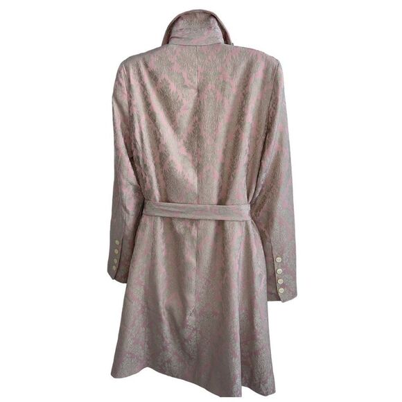 NORDSTROM VIEW SUITS Pink & Blush Brocade Floral Tapestry Coat Size 4 - Picture 6 of 11